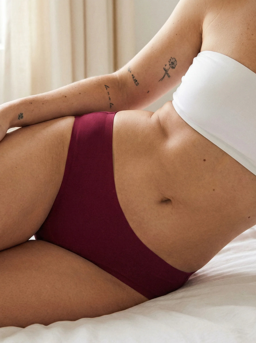 Classic 2.0 Brief | 100% läckagesäker, dag & natt | Röd | menstrosor