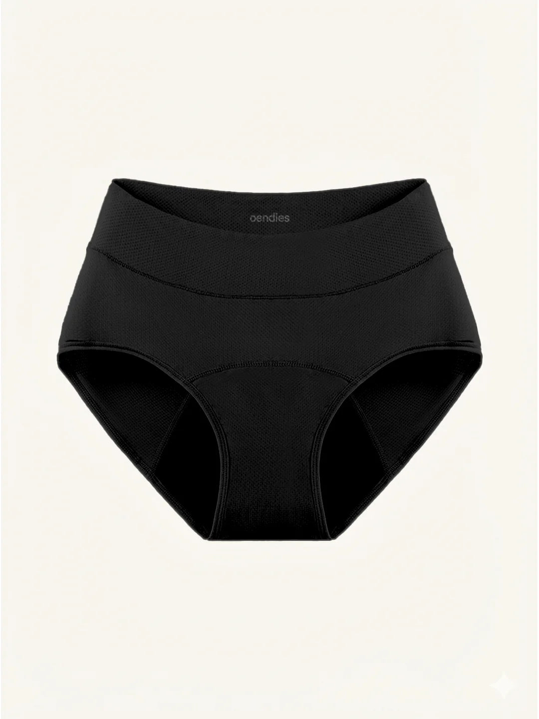 Huggster Brief | 100% läckagesäker, dag & natt | Svart | menstrosor