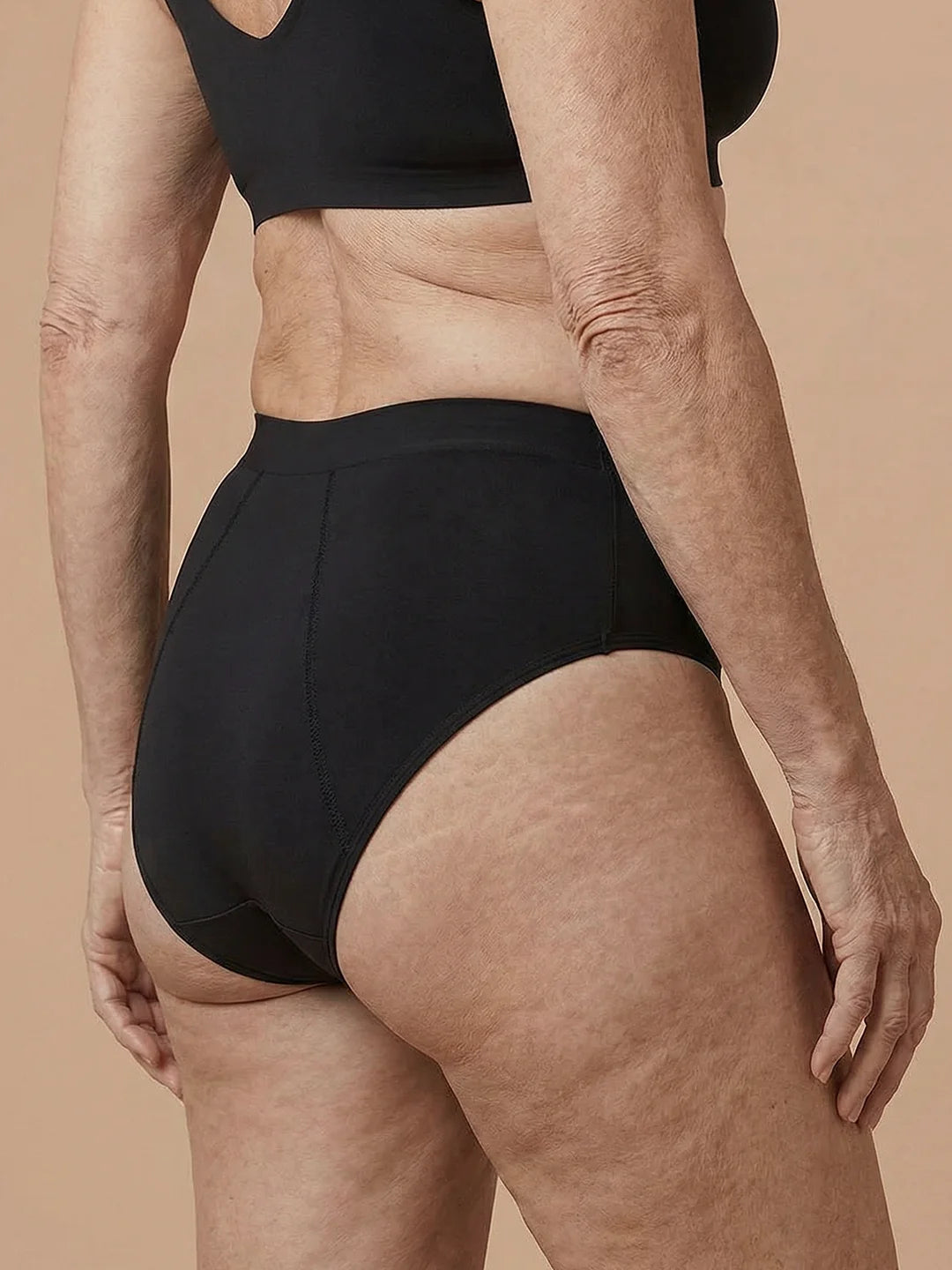 Sömlös Brief | Lätt urinläckage | Ultramjuk & sömlös | 100% läckagesäker & ekologisk bomull | Röd | menstrosor