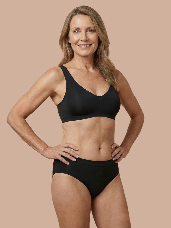 Sömlös Brief | Lätt urinläckage | Ultramjuk & sömlös | 100% läckagesäker & ekologisk bomull | Röd