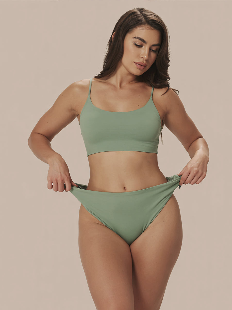 High Waist Brief | 100% lekvrij, dag & nacht | Groen