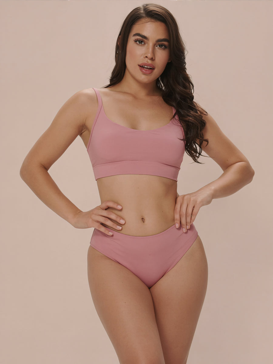 High Waist Brief | 100% läckagesäker, dag & natt | Rosa | menstrosor