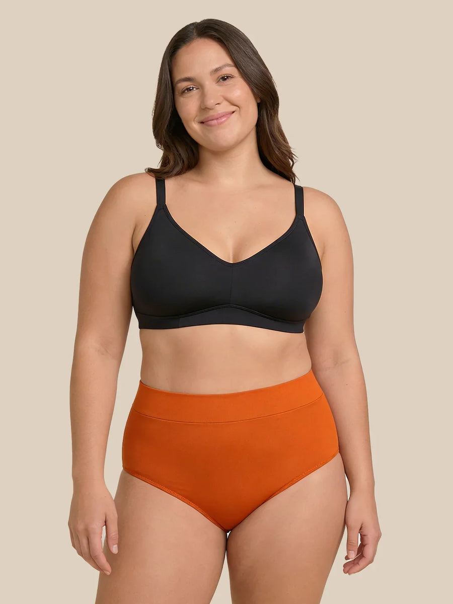 Menstruation Simning Letter | Extra intensiv | 100 % läcksäker | Orange