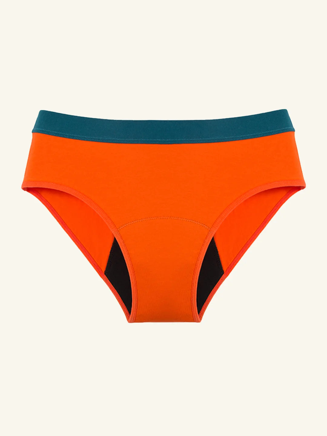 Hipster Brief | 100% läckagesäker, dag & natt | Orange | menstrosor