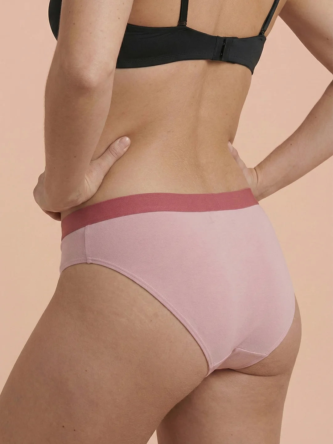 Hipster Brief | 100% läckagesäker, dag & natt | Rosa | menstrosor