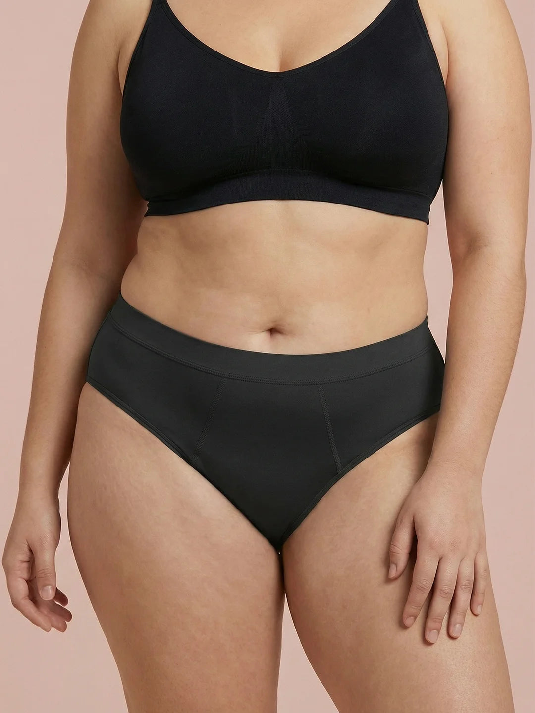 Invisible Hugger | 100% läckagesäker, dag & natt | Svart | menstrosor