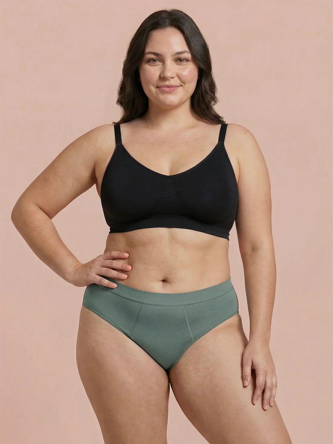 Invisible Hugger | 100% läckagesäker, dag & natt | Grön | menstrosor