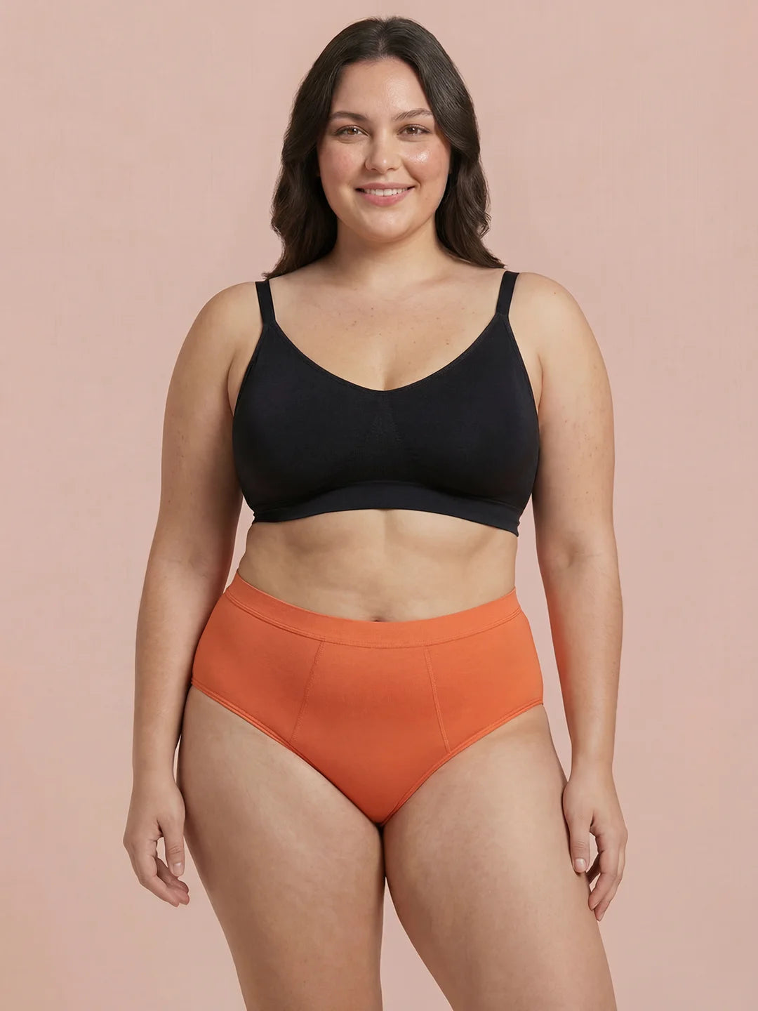 Invisible Hugger | 100% läckagesäker, dag & natt | Orange | menstrosor