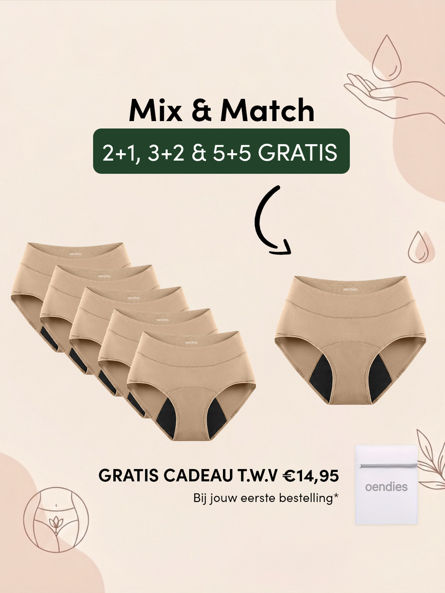 Huggster Brief | 10-pack | Kraftigt urinläckage | 100% läckagesäker, dag & natt | Aprikos