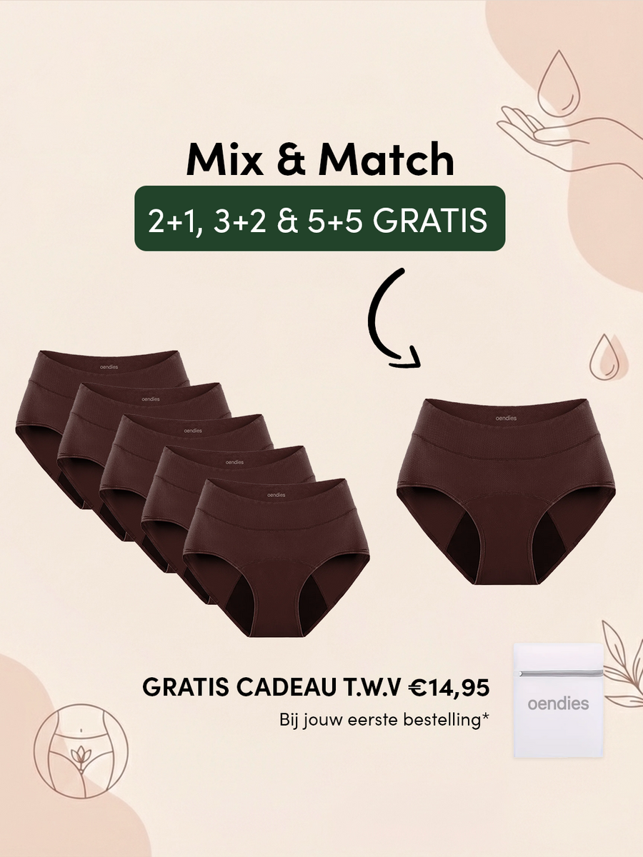 Huggster Brief | Paket med 10 | Kraftigt urinläckage | 100% läckagesäker, dag & natt | Mörkbrun