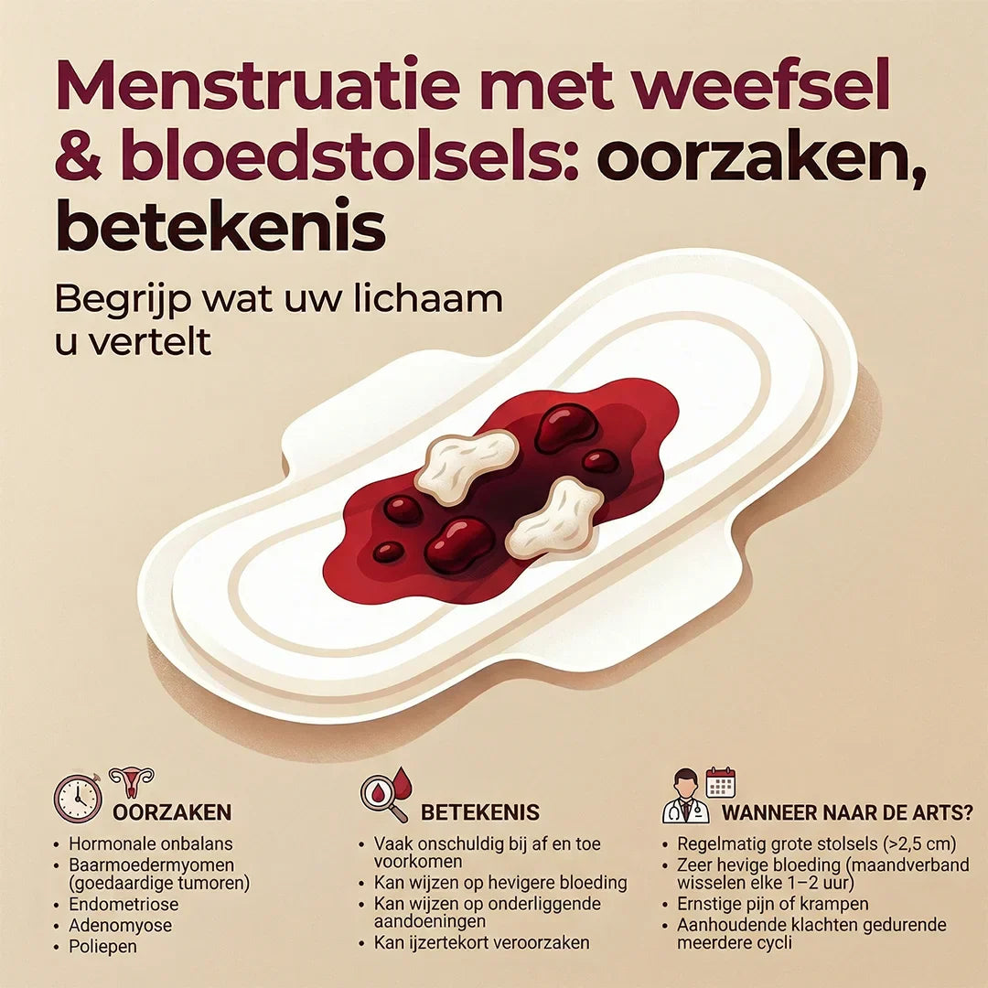 Menstruatie met weefsel en bloedstolsels: oorzaken en betekenis