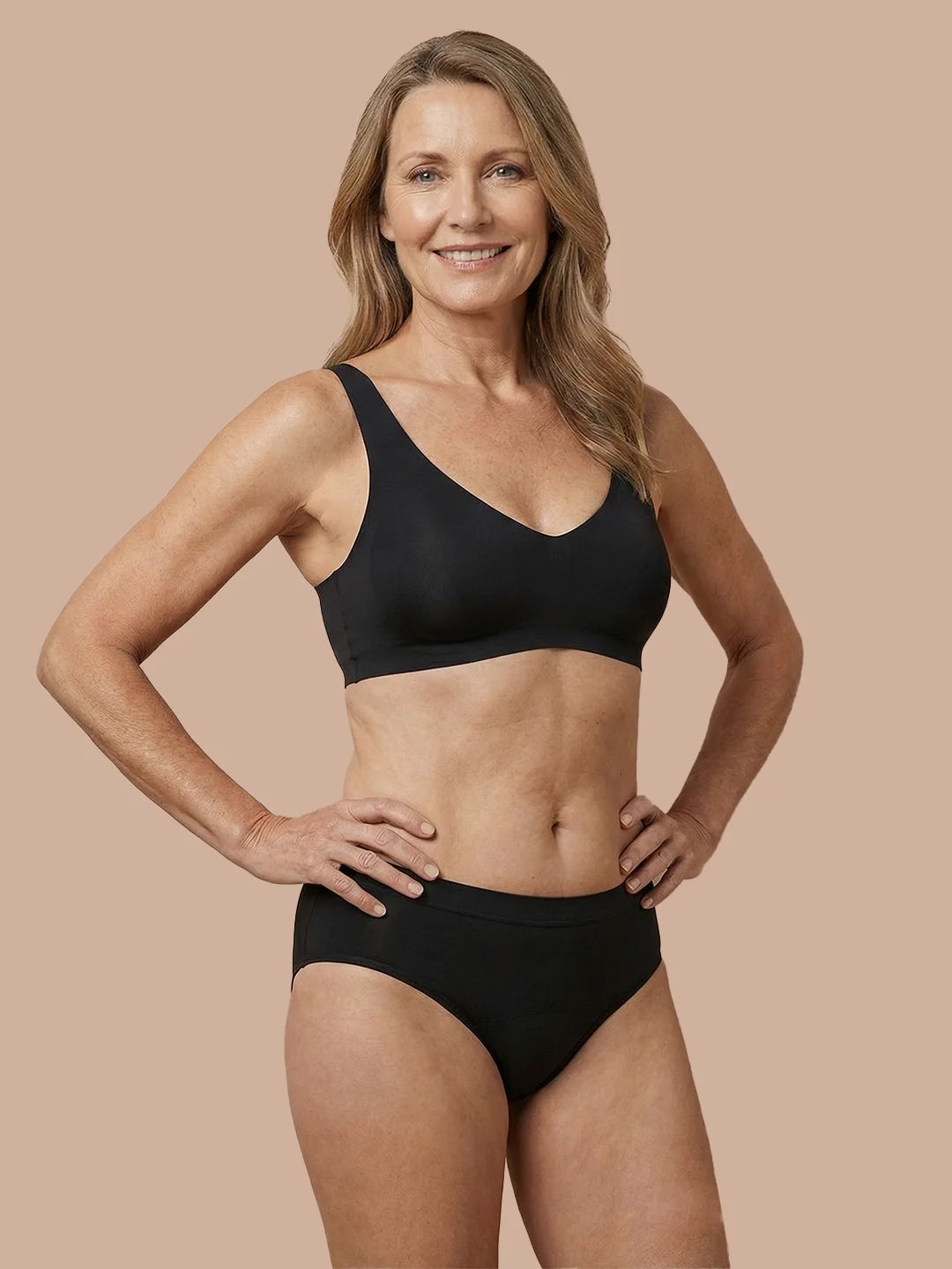 Sömlös Brief | Lätt urinläckage | Ultramjuk & sömlös | 100% läckagesäker & ekologisk bomull | Röd | menstrosor