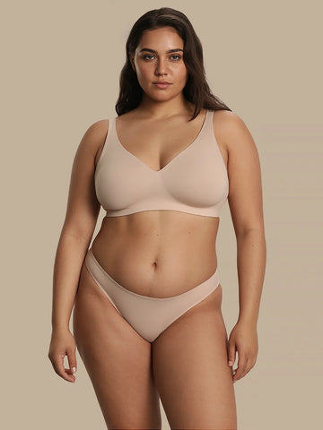 Naadloze Brazilian | Ultra zacht & naadloos | 100% lekvrij | Apricot