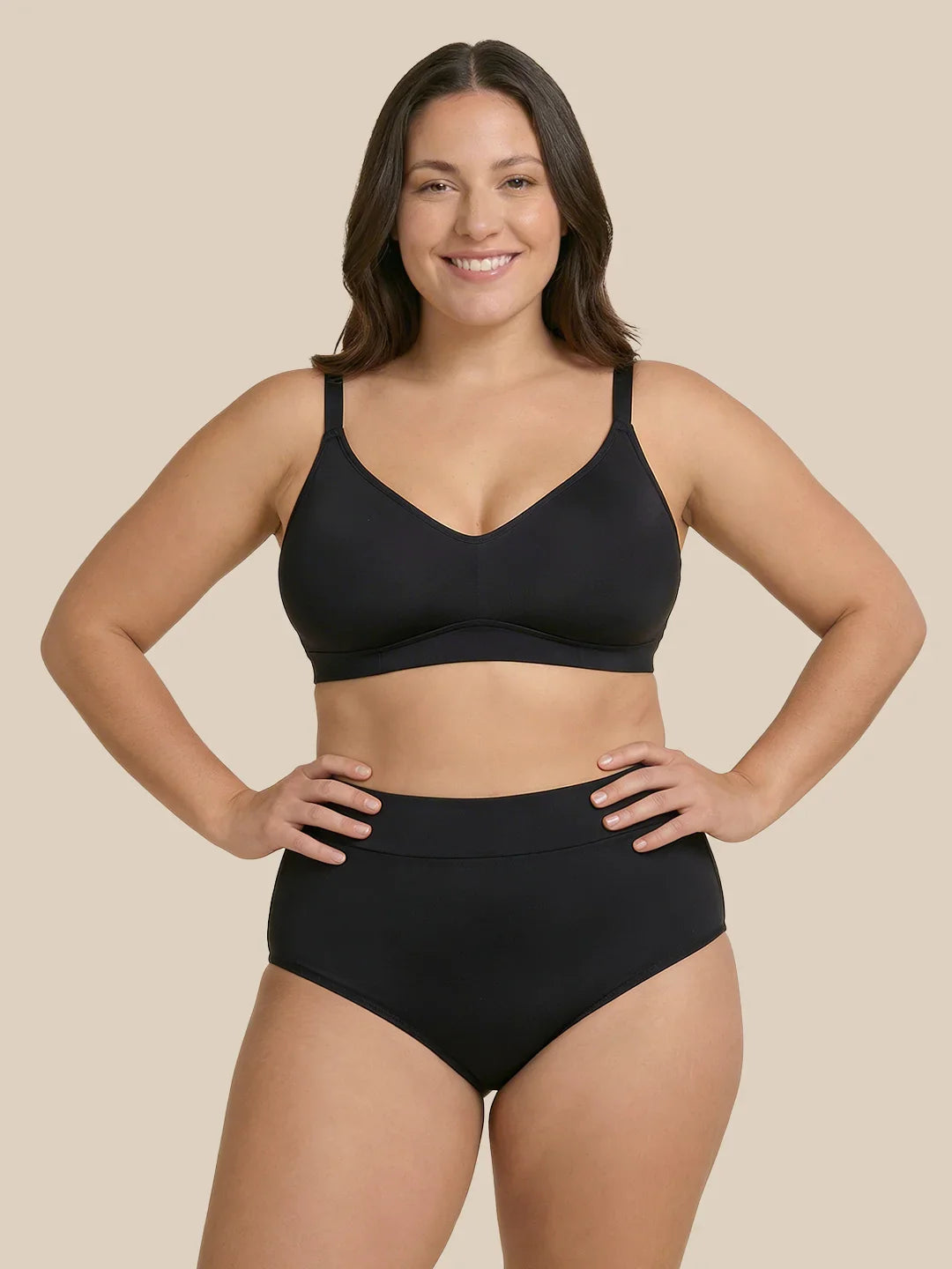 Menstruation Simning Letter | Extra intensiv | 100 % läcksäker | Svart