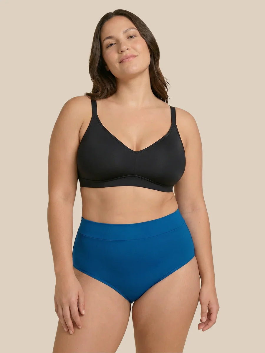 Menstruation Simning Letter | Extra intensiv | 100 % läcksäker | Blå