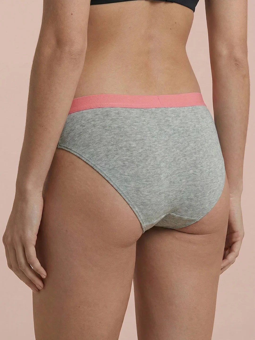 Hipster Brief | 100% läckagesäker, dag & natt | Grå lax | menstrosor