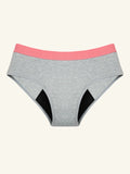 Hipster Brief | 100% läckagesäker, dag & natt | Grå lax | menstrosor