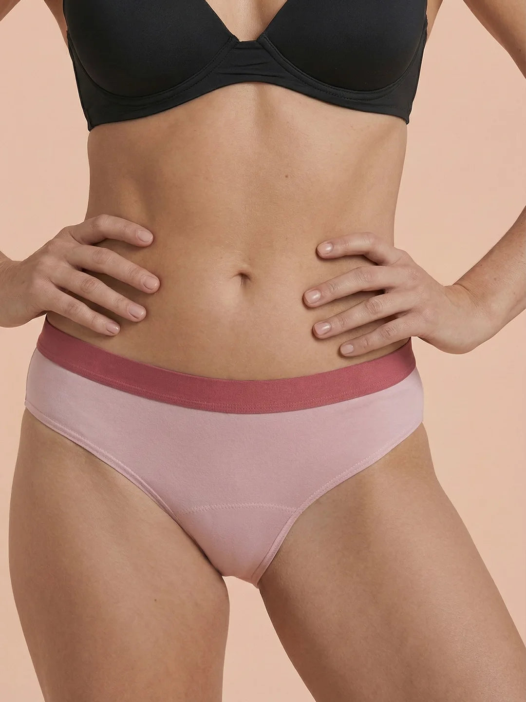 Hipster Brief | 100% läckagesäker, dag & natt | Rosa | menstrosor