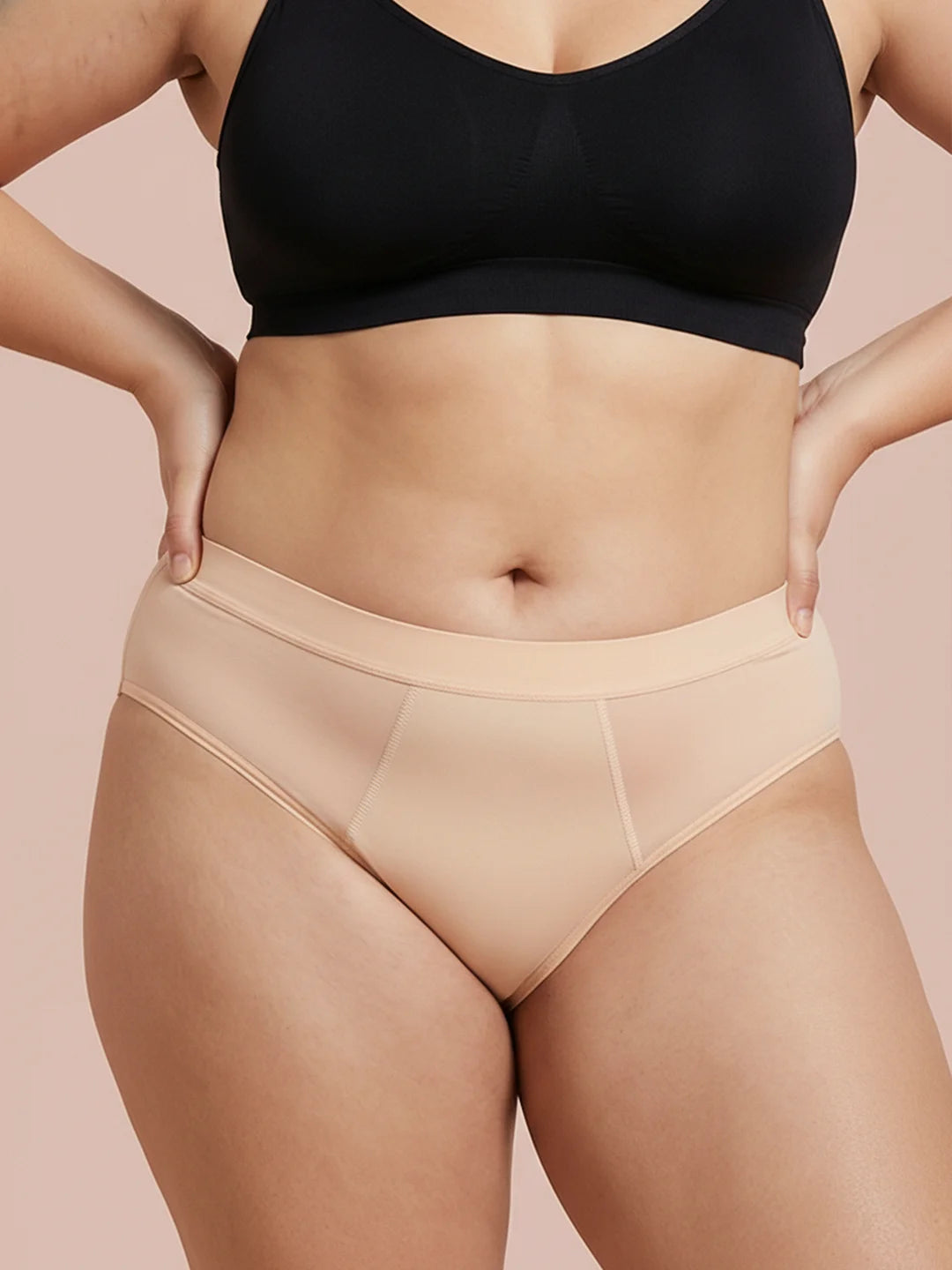 Invisible Hugger | 100% läckagesäker, dag & natt | Aprikos | menstrosor