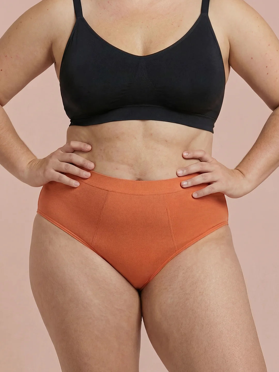 Invisible Hugger | 100% läckagesäker, dag & natt | Orange | menstrosor