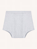 Menstruatie ondergoed, losse grijze boyfriend brief in vooraanzicht