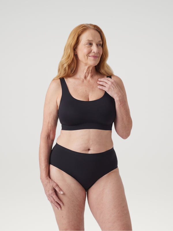 High Waist Brief | Extra Heavy | Svart